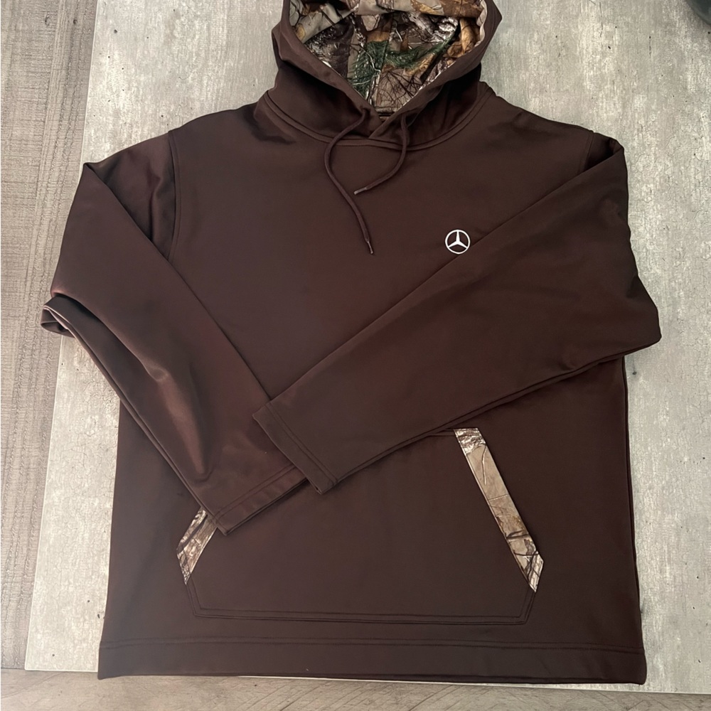 Mercedes Benz Brown Realtree Camo Hoodie Large